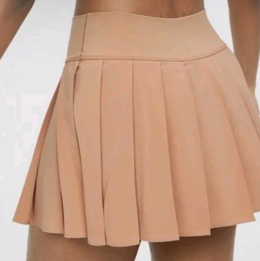 Offline Aerie Women's Tan Pleated Skirt
